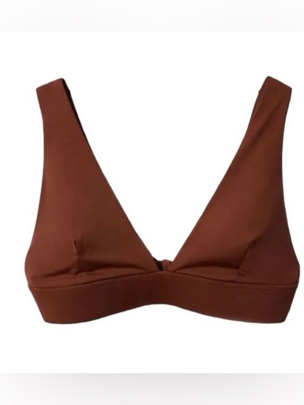 Women’s Seamless V-Neck Bralette - Brown